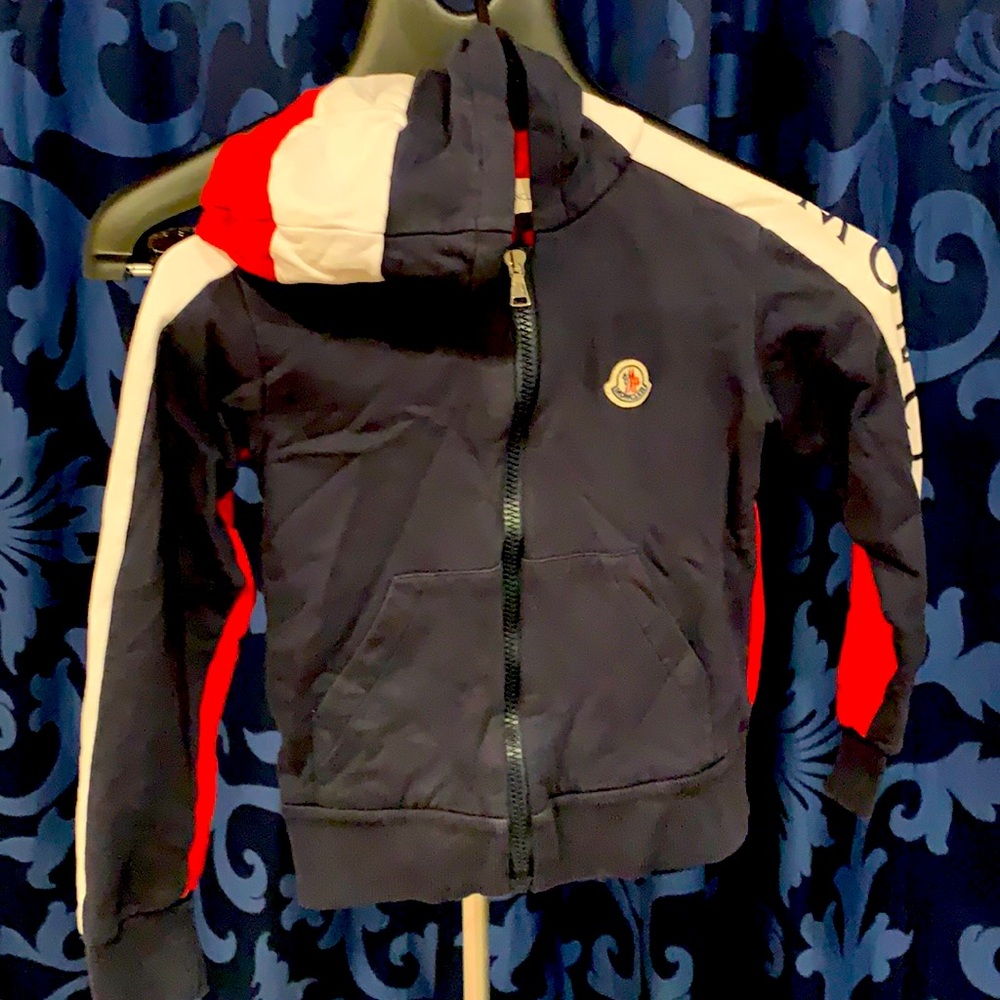 Toddler boys moncler hoodie.